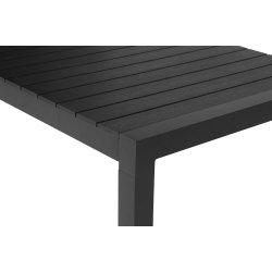 Torino trdgrdsbord - 100% underhllsfritt. Svart nonwood.  Plats fr 14 personer.