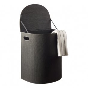 Vasketjskurv -  Halvrund - Sort - Papirfibre