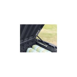 100% vandtt. Keter hyndeboks i rattan-look- Sort. Kan bruges som bnk.