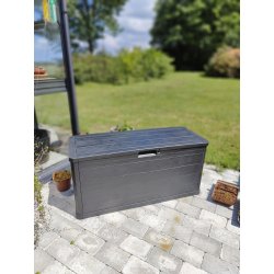 100% vandtt praktisk hyndeboks i vejrbestandigt plastik med stilfuldt tr look 280 L.