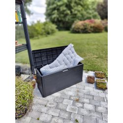 100% vandtt praktisk hyndeboks i vejrbestandigt plastik med stilfuldt tr look 280 L.