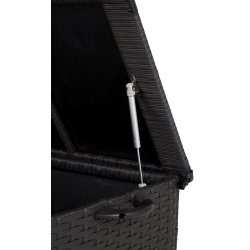 100 % vandtt mega hyndeboks med hjul. UV-beskyttet polyrattan. str. 168x75 cm   - vlg farve