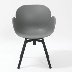 Chloe Dreje spisestuestol i vedligeholdelsesfri gr/sort kombi - Moderne