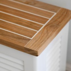 Classic Vasketjsboks - Hvid / Teak - Small