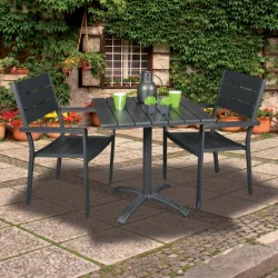 Cafst m. Stabelbar rille stol - Vedligeholdelsesfri