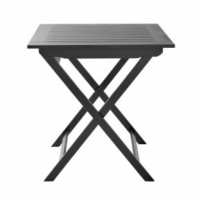 Foldbart cafebord mat sort i Mahogni - Model: York