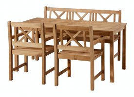 Luksus gold teak m&oslash;bler (kernestamme)